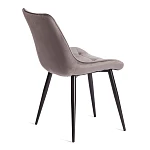 Стул ABRUZZO ( mod. 8060 ), металл/велюр, 54 х 62 х 83 см, светло-серый (HLR 24)/черный | изображение 2