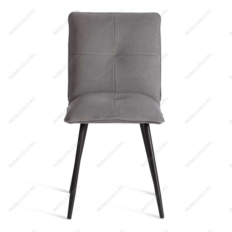 Стул обеденный Sweet, флок, серый/черный, 29, 46х55х88 | изображение 4