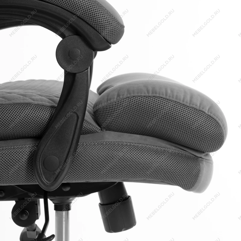 Кресло Chief metalBL, велюр/ткань, серый, 29/TW-12 | изображение 9