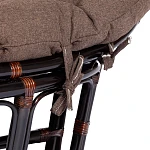 Диван MAMASAN/МАМАСАН 23/02 W/с подушкой, подушка 182х119 см, 169х102х80 см, Antique brown (античный черно-коричневый), ткань, коричневый, 3М7 | изображение 9