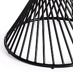 Стол BERTOIA (mod. GT21), металл/стекло (8мм), Black (черный), 110 х 110 х 75 см | изображение 3