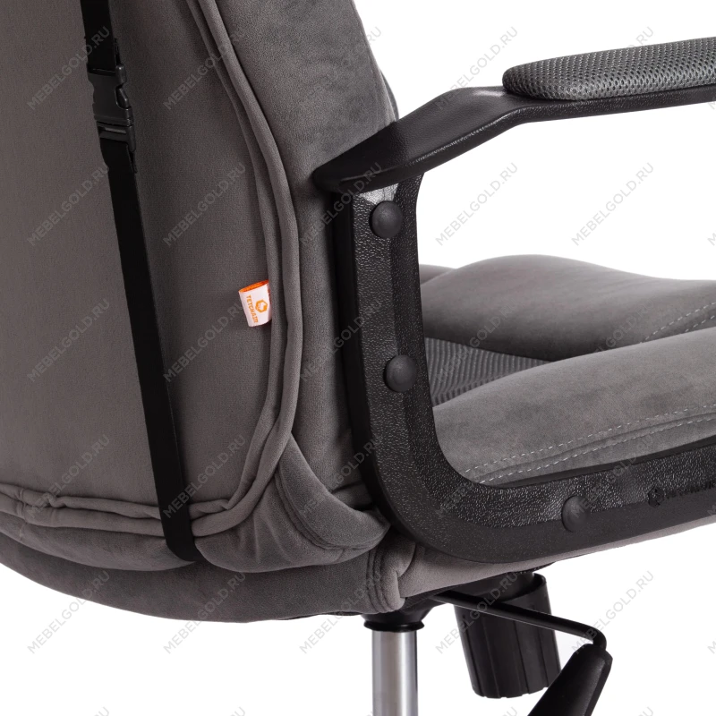 Кресло DRIVER (22), флок/ткань, серый/серый, 29/TW-12 | изображение 12