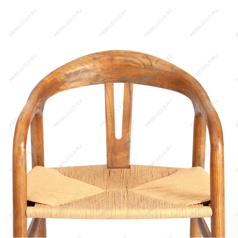 Стул VALI, дерево вяз/бечевка, Груша (№3), 50х46х77 см | изображение 5