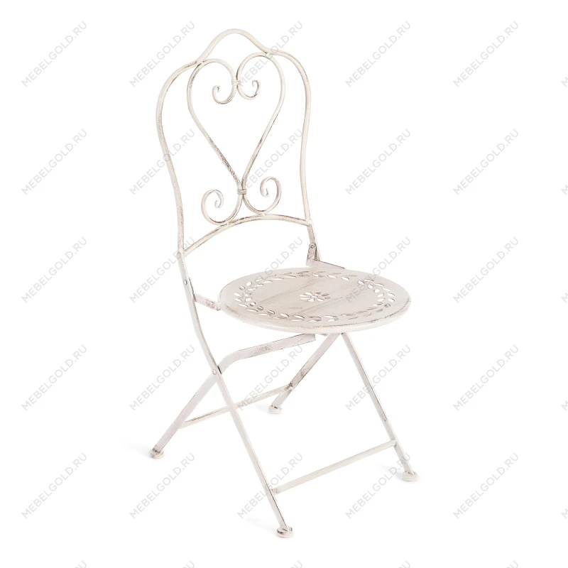 Комплект (стол + 2 стула) Secret de Maison Monique (mod. PL08-6241.6242), металл, стол:62*73, стул: 48*40*93, Античный белый (Antique White) | изображение 4