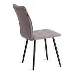 Стул обеденный Bari, LT, флок, серый/черный, 29, 41х55х89 см | изображение 2