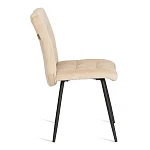 Стул обеденный Medeo, велюр, 47х56х89, молочный/черный, (Porsche 2) | изображение 1