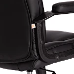 Кресло BERGAMO хром (22), кож/зам, черный, 36-6 | изображение 13