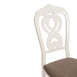 Стул -Андромеда/Andromeda, дерево гевея, 47х55,5х107 см, Ivory white, ткань коричневая S168-7 | изображение 6