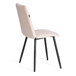 Стул обеденный Asti, TREND, флок, бежевый/черный, 7, 47х54х86 см | изображение 2