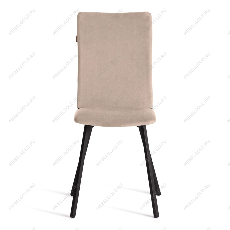 Стул обеденный La Rousse, NEW, велюр, бежевый/черный, 7, 45х55х93 см | изображение 3