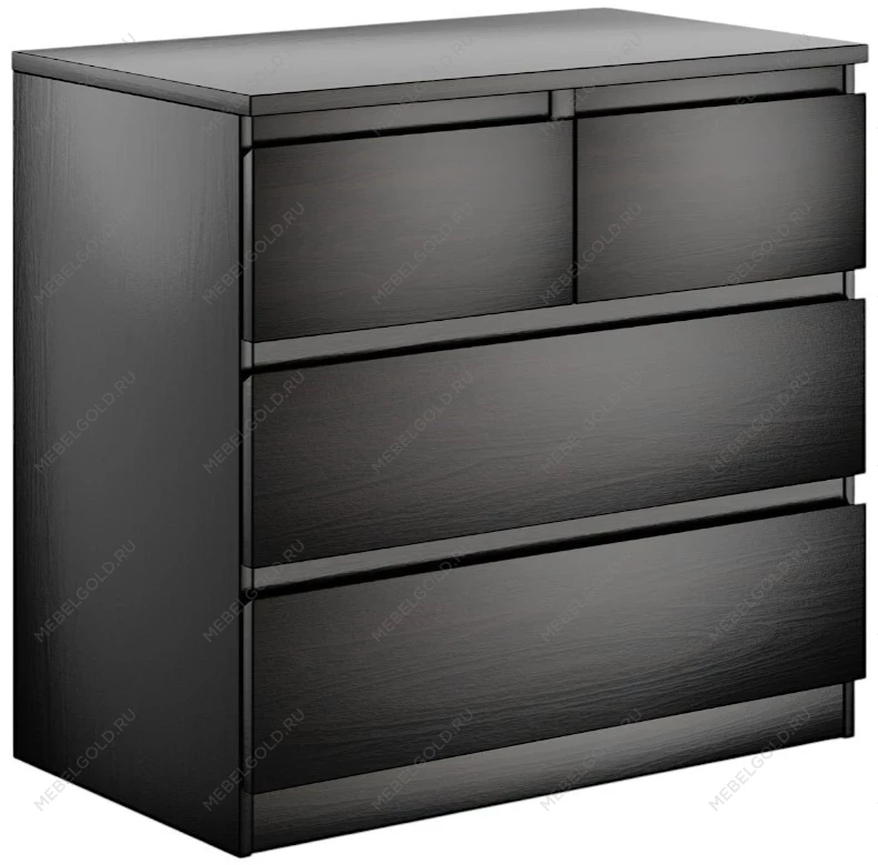 МАЛЬТА комод ИКЕА / IKEA 2+2 ящика 80х76 Дуб Венге