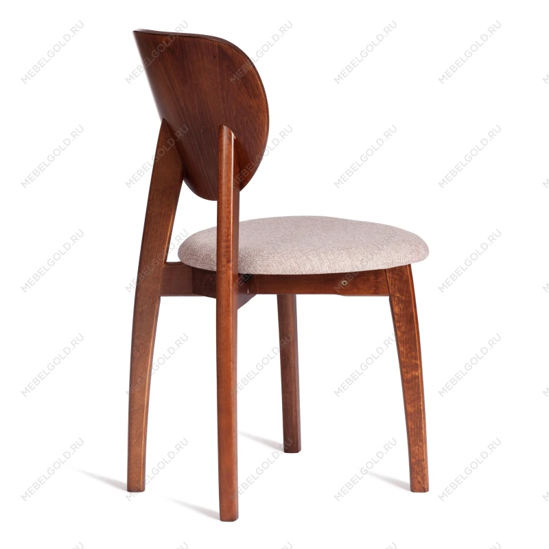 Стул DIAMANTE мягкое сидение, бук, 42x42x85см, коричневый, ткань wool caramel, бежевый | изображение 2