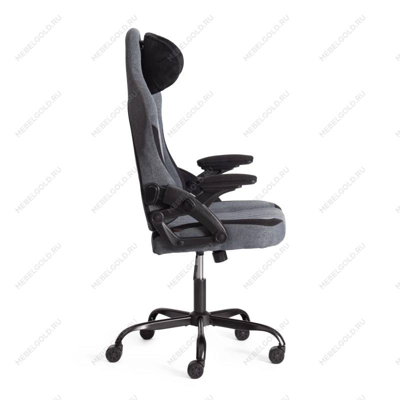 Компьютерное кресло iWolf, ткань, черный/серый | изображение 1