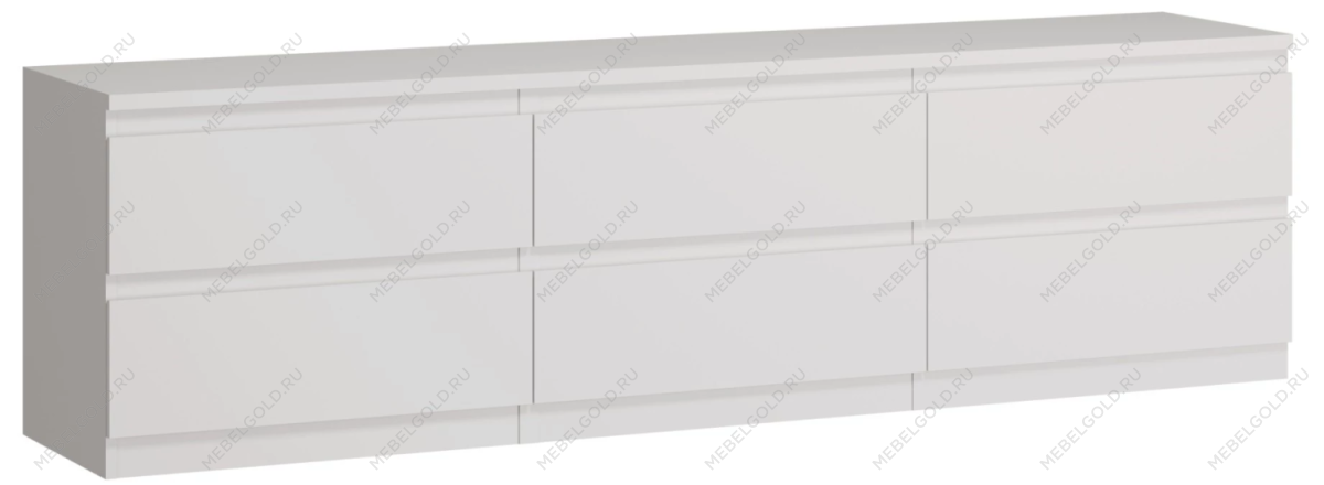 КАСТОР (KULLEN) тумба ИКЕА / IKEA 6 ящиков белая