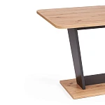 Стол обеденный FOX раздвижной, ЛДСП, 68.6x110-145x75 см, Дуб артисан/Графит | изображение 8