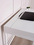 Стол письменный на металлических ножках Ингар Д 100x48x76, белый | изображение 7