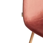 Стул BREEZE (mod. JSC-58), Велюр/металл, 44 х 53 х 86 см, Coral (коралловый) HLR44 / натуральный | изображение 7