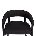 Стул SURTUR, дерево вяз/ткань лен, черный/черный лен, 54х53х74 см | изображение 6